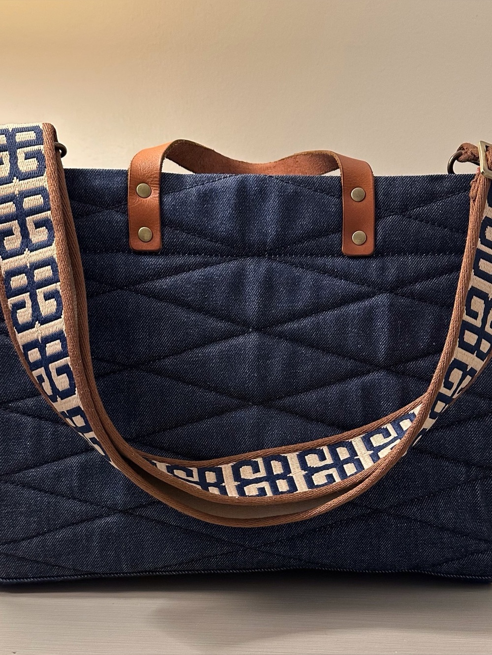 Parker Thatch Quilted Denim Mimi